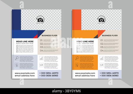 Creative Corporate & Business Flyer Brochure Template Design Stock Vector
