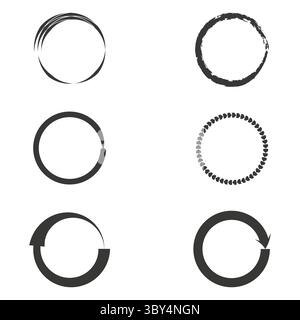 Circle node icon. Connection point symbol. Vector hub graphic. Black minimal design. Stock Vector