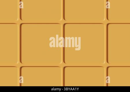 Seamless pattern of yellow mosaic tiles. 3D illustration. Stock Photo
