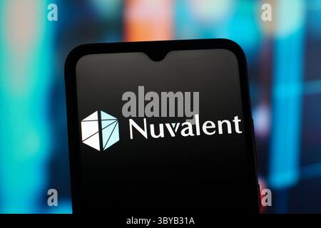 In this photo illustration, the Nuvalent logo is seen displayed on the ...