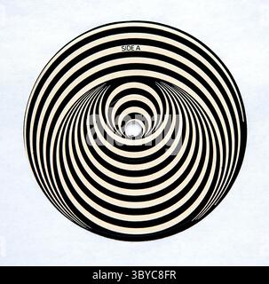Vertigo swirl label on Gasoline Alley, the second studio album by Rod Stewart, which was released in 1970 Stock Photo