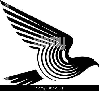 Bird logo abstract and design angles Stock Vector