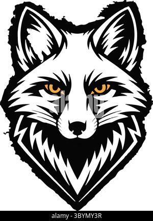 A modern logo illustration coyote head Stock Vector