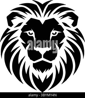 Create a t-shirt design lion head Stock Vector