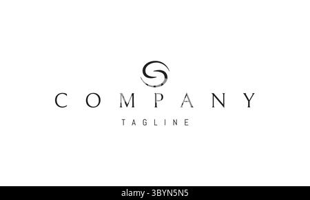 A vector logo featuring an abstract image a zigzag shaped like the letter S, symbolizing movement, energy, and modern design. Stock Vector
