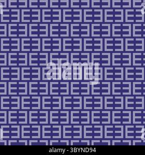Seamless abstract pattern featuring repeating rectangular elements in a modern, dark blue and light blue color palette. Stock Vector