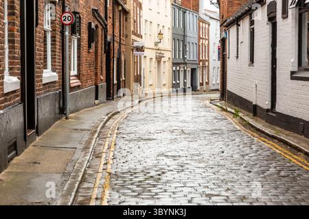 Cobbled road or street, Chester, UK. 2025 Stock Photo