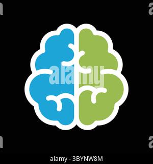 human brains showcase technology and Artificial intelligence Stock Vector