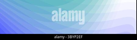 Light blue and teal abstract banner with sharp wavy lines and gradient transition, dynamic fluid shape. Background template Stock Vector