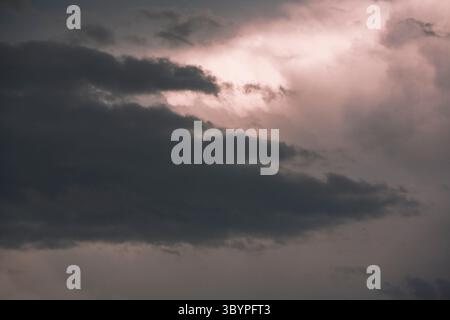 Storm clouds rolling in before a rain. Stock Photo
