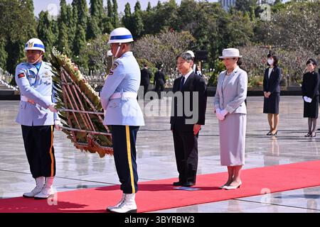 December 31, 2020, JAKARTA, Indonesia: Jakarta (Indonesia), 31/12/2020.- Japan's Emperor Naruhito and Empress Masako attend a wreath laying ceremony at Kalibata national heroes cemetery in Jakarta, Indonesia, 20 June 2023. Emperor Naruhito and Empress Masako will visit Indonesia for seven days, their first official visit abroad since their accession. (Japón) (Credit Image: © Adek Berry/POOL via ZUMA Press Wire) Stock Photo