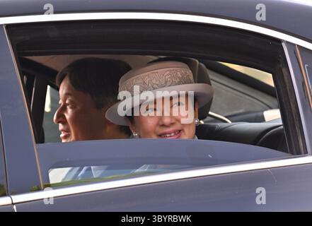 December 31, 2020, JAKARTA, Indonesia: Jakarta (Indonesia), 31/12/2020.- Japan's Empress Masako and Emperor Naruhito smile as they leave the Kalibata national heroes cemetery after a wreath laying ceremony in Jakarta, Indonesia, 20 June 2023. Emperor Naruhito and Empress Masako will visit Indonesia for seven days, their first official visit abroad since their accession. (Japón) (Credit Image: © Adek Berry/POOL via ZUMA Press Wire) Stock Photo