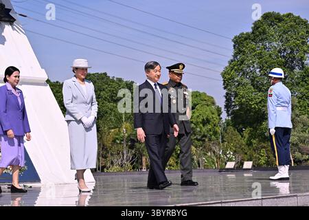 December 31, 2020, JAKARTA, Indonesia: Jakarta (Indonesia), 31/12/2020.- Japan's Emperor Naruhito (C) and Empress Masako (2-L) walk during a wreath laying ceremony at Kalibata national heroes cemetery in Jakarta, Indonesia, 20 June 2023. Emperor Naruhito and Empress Masako will visit Indonesia for seven days, their first official visit abroad since their accession. (Japón) (Credit Image: © Adek Berry/POOL via ZUMA Press Wire) Stock Photo