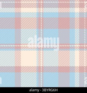 Classic woven tartan pattern. Soft hues create a gentle, timeless design. Perfect for backgrounds, textiles, or conveying a cozy, traditional feel. Stock Vector
