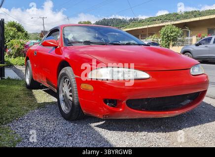 Panama, Boquete, April 6, 2024, Mitsubishi, eclipse red model Stock Photo