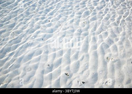 White sand texture in clear sea water Stock Photo