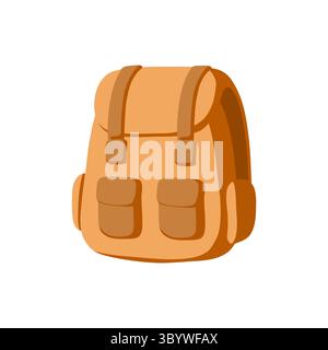 Flat vector illustration of a gray mountain with snowy peak. Minimalist winter landscape in cold tones, perfect for nature, hiking, travel, and Stock Vector