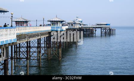 Llandudno, Wales, UK - March 20, 2025; Historic Llandudno Pier on North Wales Coast Stock Photo