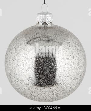Christmas ball with water drop pattern isolated nature background with clipping path Stock Photo