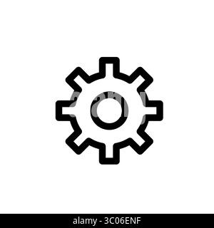 Icon Interface user Website Setting Button Vector Outline style Stock Vector