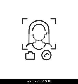 Video Call Interface Icon Stock Vector