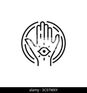 Mystic Hand Icon Stock Vector