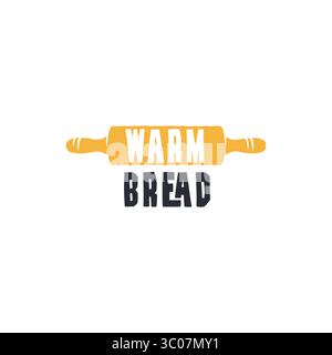 Warm Bread Logo Stock Vector