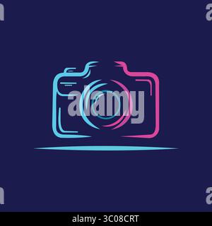 "Stylish Camera Icon Illustration" Stock Vector