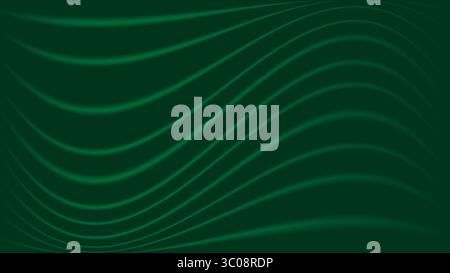 abstract emerald green wavy background Stock Vector