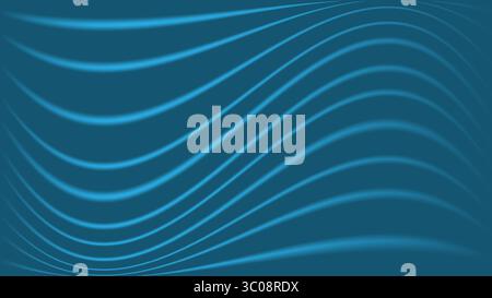 abstract teal blue wavy background Stock Vector