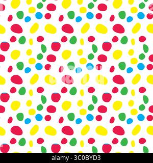 Small dash colorful pattern. Seamless minimal dash pattern, small elements confetti Stock Vector