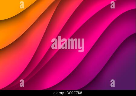 Waves Purple Pink Texture Summer background waves orange red purple. Red orange blur motion background Radiant Red and Orange Gradient with Energetic Stock Photo
