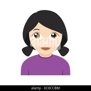 Female icon vector illustration isolated on white. Stock Vector