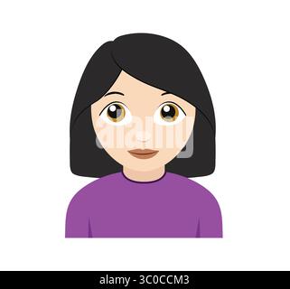Female icon vector illustration isolated on white. Stock Vector