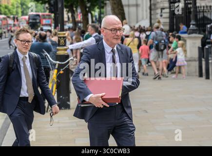 Pat McFadden MP (Lab: Wolverhampton South East) - Chancellor of the Duchy of Lancaster - in Whitehall, heading for the Cabinet Office Stock Photo