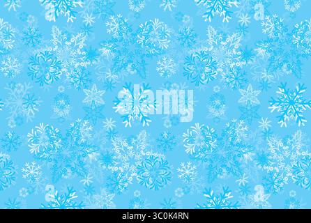 Seamless background with snowflakes. Stock Vector