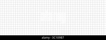 Squared dashed grid seamless pattern. Math paper notebook background. Dashed cross line texture. Squared notebook seamless pattern. Grid paper sheet Stock Vector