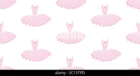 Ballet Dancer Dress Ballerina Seamless Pattern Stock Vector