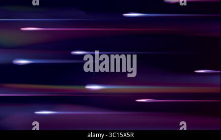 Summary of fire flare trace flares. Light trails, golden glow and shiny Stock Vector