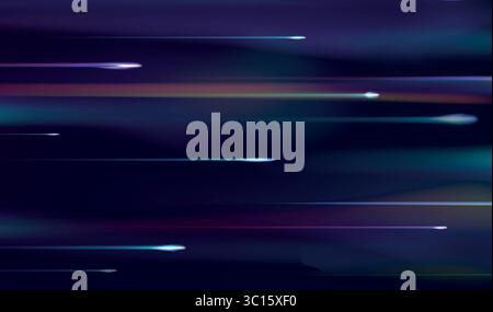 Motion light effect particles. Summary of fire flare trace flares. Light trails, golden glow and shiny Stock Vector