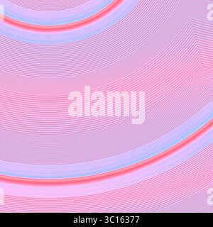 Pink and Lavender Concentric Curves Abstract Background – High Detail Digital Texture with Smooth Linear Gradients Stock Photo