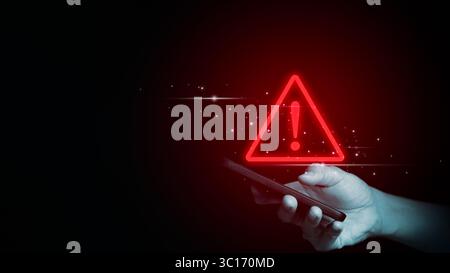 Cybersecurity concept. User privacy security encryption, Secure internet access Future technology and cybernetics, illegal connection, Stock Photo