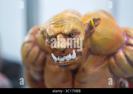 Art object. Object 3D printed from melted plastic. Model created 3D printer. New innovation modern 3D printing technology. Additive progressive technology. FDM technology. Stock Photo
