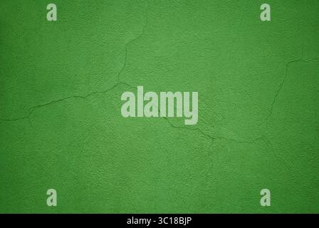 Green Colored Old Cement Wall Texture Background Stock Photo