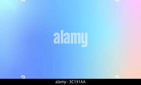 Winter holographic gradient. Pastel Christmas background, modern winter blue gradient vector design Stock Vector