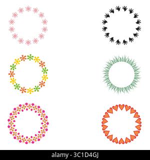 Circle color ripple icon. Wave effect symbol. Vector pulse graphic. Pink gentle design. Stock Vector