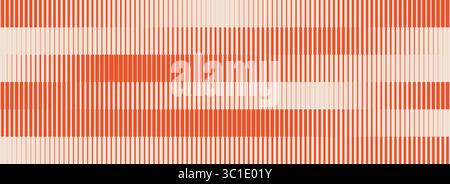 Striped halftone gradient texture. Fading line gradation background. Repeating strip pattern backdrop. Orange parallel lines wallpaper. Vector halfton patern overlay. Doppler effect concept Stock Vector
