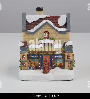 Christmas Cement House isolated nature background with clipping path Stock Photo