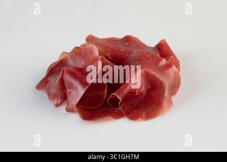 smoked ham isolated nature background with clipping path Stock Photo