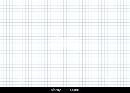 Graph grid school note geometric page. Blueprint cage notepad bullet journal template. Empty line sheet. Squared wide black grid. Vector illustration Stock Vector